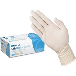 Medicom Easy Fit Gloves Medium Powder Free Natural box of 100